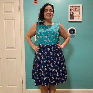 Modcloth Floral Shift dress by Fervour w/ POCKETS!